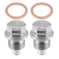 thumbnail image 1 of Unique Bargains Vehicle Engine Magnetic Oil Drain Plug M14x1.5 Stainless Steel with Copper Washer (Pack of 2), 1 of 6