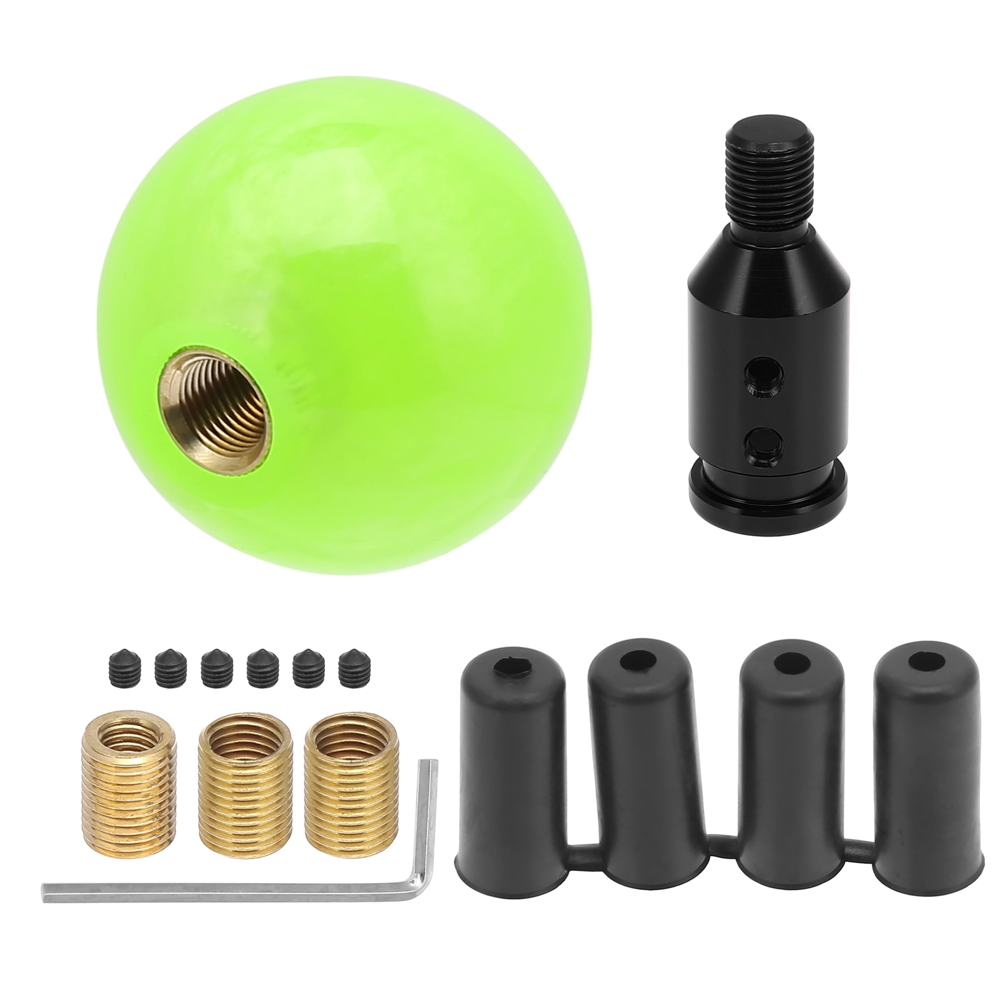 Unique Bargains Vehicle Lawn Green Round Ball Gear Shift Knob Manual