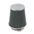 thumbnail image 1 of Unique Bargains Vehicles Silver Tone Gray 3" 76mm Dia Inlet Air Intake Cone Filter, 1 of 1