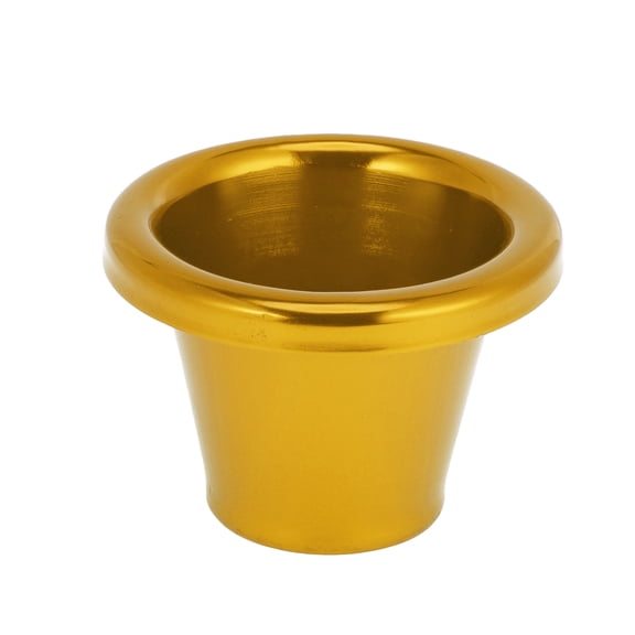 Unique Bargains Velocity Stack Bellmouth Durable 1.85" ID 3.39" OD Turbo Engine Air Intake Aluminum Alloy Gold Tone 1.85"