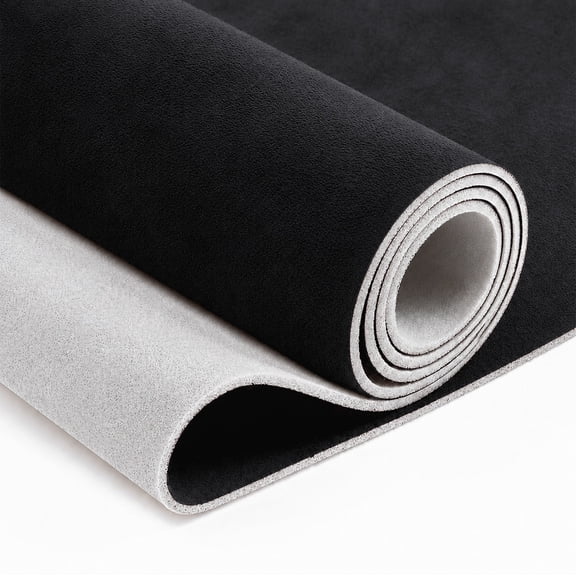 Unique Bargains Velvet 150g Headliner Fabric 35" L x 63" W for Car Truck RV SUV Boat Automotive Black