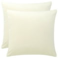thumbnail image 1 of Unique Bargains Velvet Decorative softCushion Throw Pillow Cover 18" x 18" Beige, 1 of 8