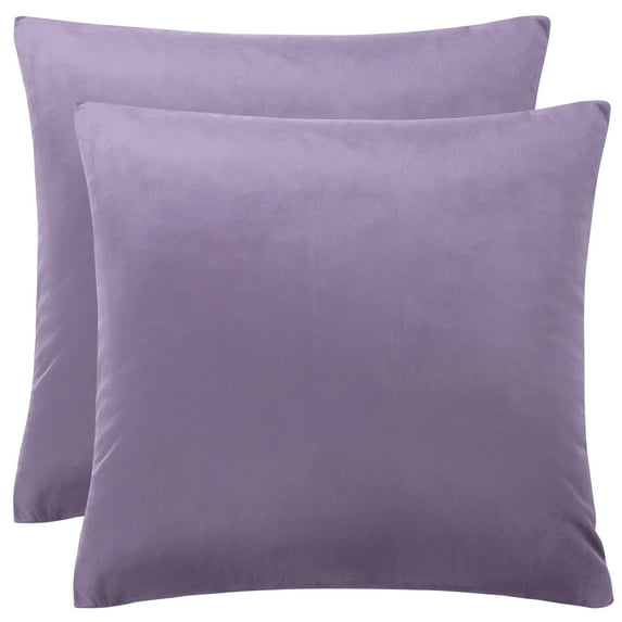 Unique Bargains Velvet Decorative softCushion Throw Pillow Cover 18" x 18" Purple