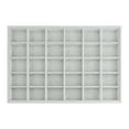 thumbnail image 1 of Unique Bargains Velvet Jewelry Organizer Trays with Removable Dividers Grey-30 Grid Tray, 1 of 7