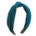 thumbnail image 1 of Unique Bargains Velvet Knotted Adult Hairband Cloth Classic Simple Headband, Dark Blue, 1 of 7