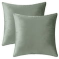 thumbnail image 1 of Unique Bargains Velvet Modern Zipper Cushion Decorative Throw Pillow Covers (2 Count) Gray 20" x 20", 1 of 6