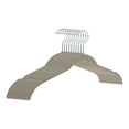 thumbnail image 1 of Unique Bargains Velvet Non-Slip Durable Space Saving Clothes Hangers 10 Packs Gray, 1 of 6