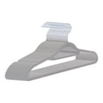 thumbnail image 1 of Unique Bargains Velvet Non-Slip Space Saving Clothes Hangers 20 Pieces Gray, 1 of 6