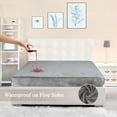 thumbnail image 1 of Unique Bargains Velvet Waterproof Bed Cover Fitted Sheet, Twin, Gray, 1 of 8