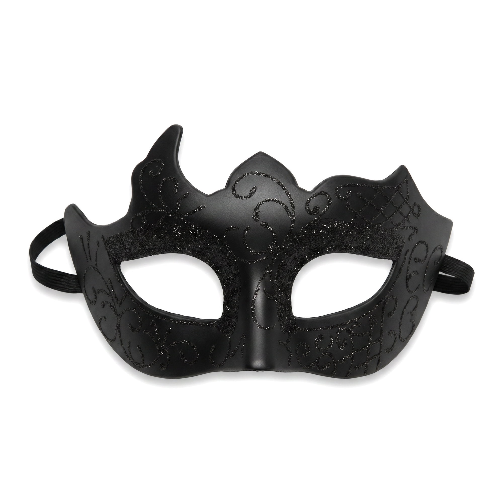 Unique Bargains Venetian Masquerade Mask for Halloween Costume Party Black 6.7" x 4.3"