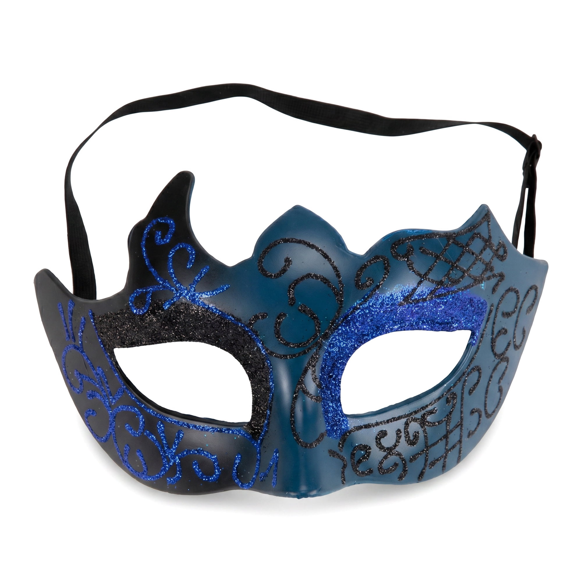 Unique Bargains Venetian Masquerade Mask for Halloween Costume Party Blue 6.7" x 4.3"