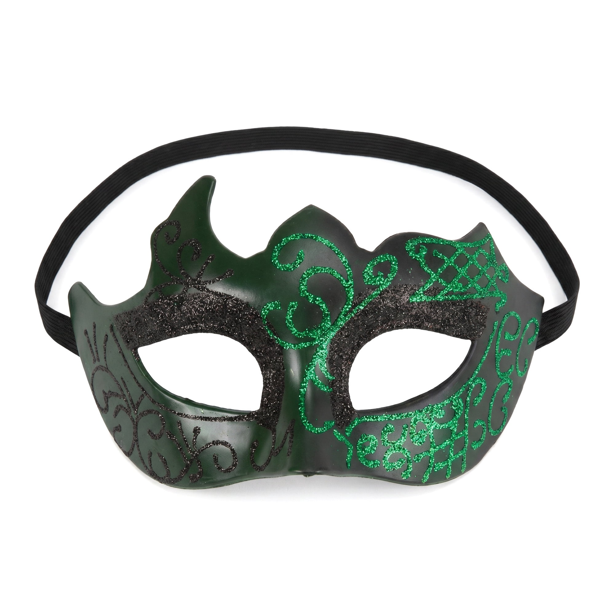 Unique Bargains Venetian Masquerade Mask for Halloween Costume Party Green 6.7" x 4.3"