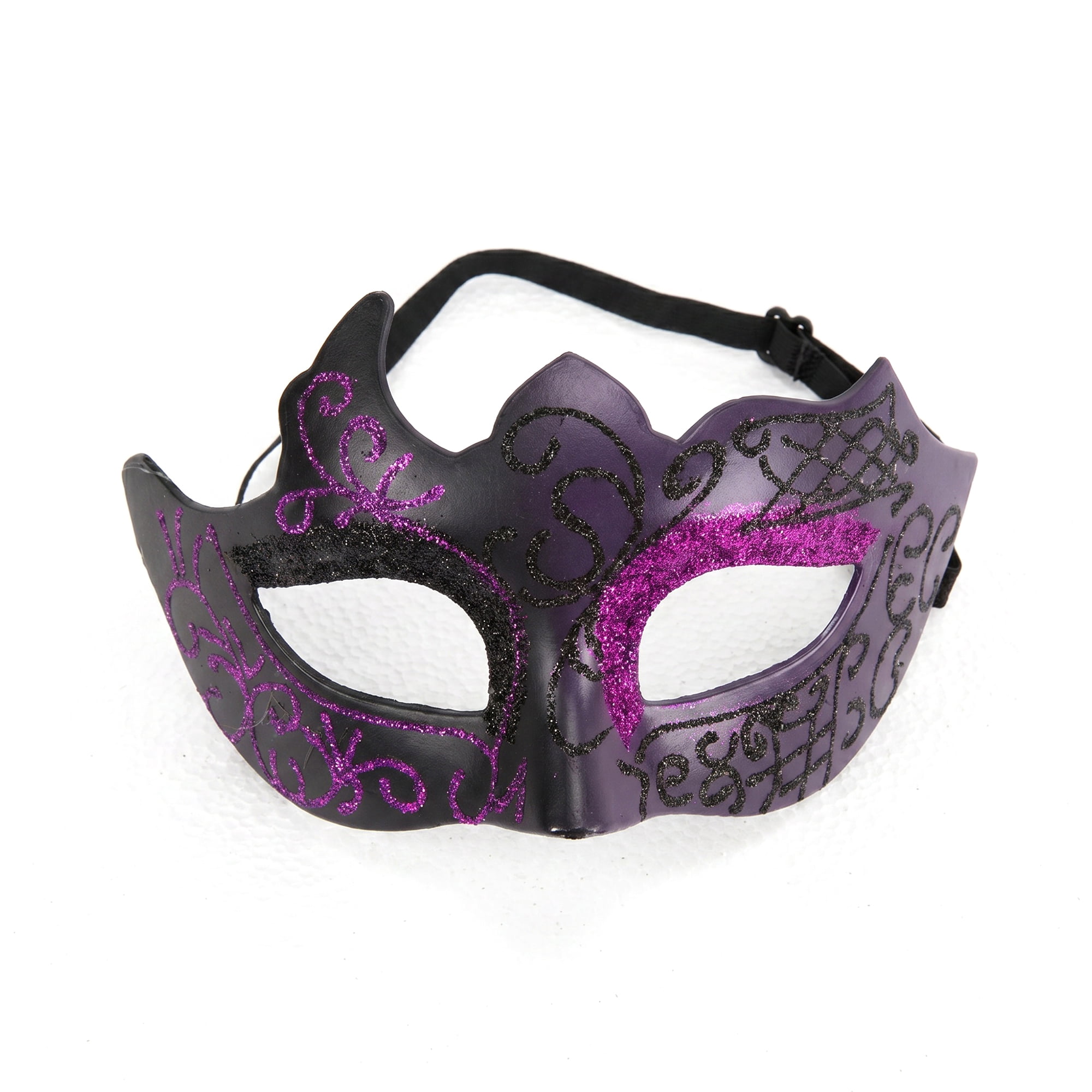 Unique Bargains Venetian Masquerade Mask for Halloween Costume Party Purple 6.7" x 4.3"
