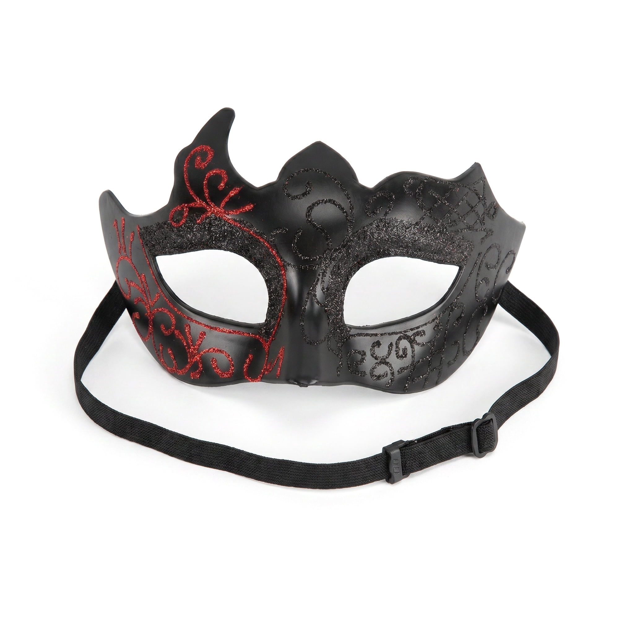 Unique Bargains Venetian Masquerade Mask for Halloween Party One-Eyed Red 6.7" x 4.3"