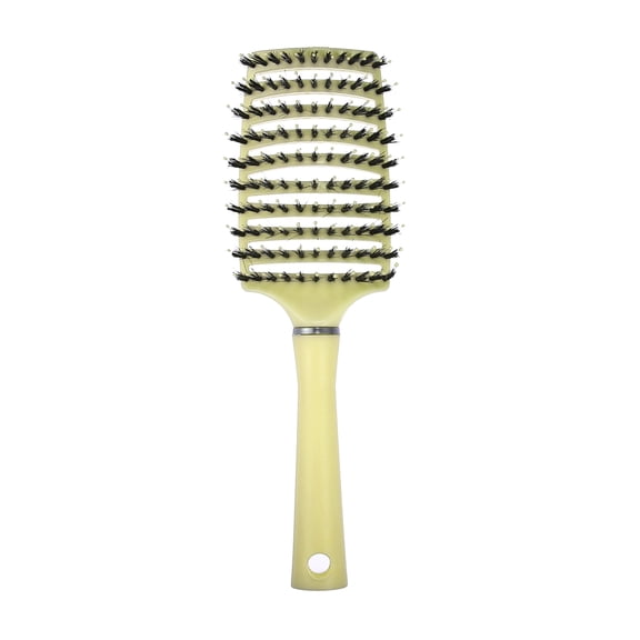 Unique Bargains Vent Detangle Brush with Detangling Pins Yellow
