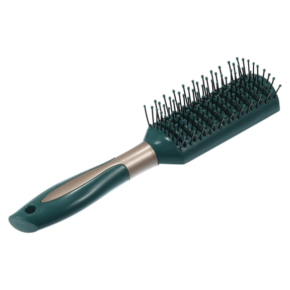Unique Bargains Hair Comb Detangling Brush with Ball Tipped Bristles for All Hair Types Green