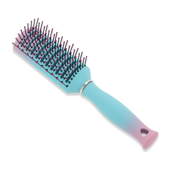 Unique Bargains Vented Hair Brush with Ergonomic Design Lake Blue
