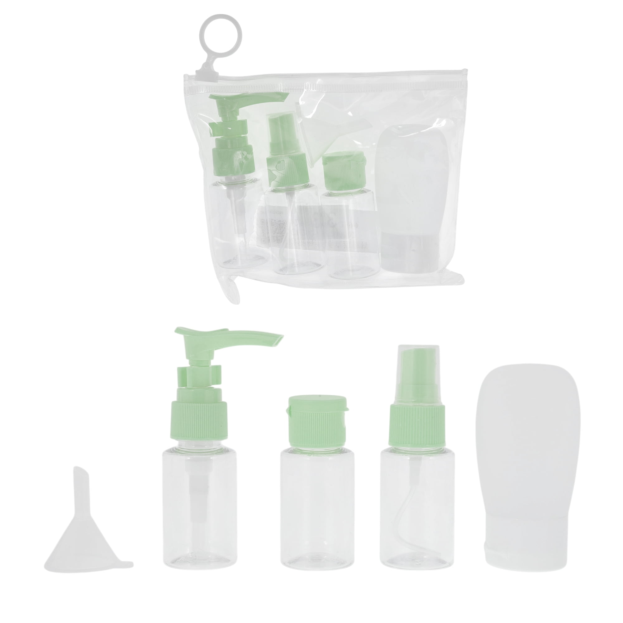 Unique Bargains Versatile Reusable Travel Accessories Bag Set 5 Pcs Green