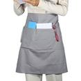 thumbnail image 1 of Unique Bargains Serving Cooking Versatile Waist Apron with Pockets Gray, 1 of 7