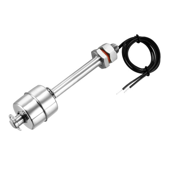 Unique Bargains Vertical Stainless Steel Tank Liquid Water Level Sensor Float Switch