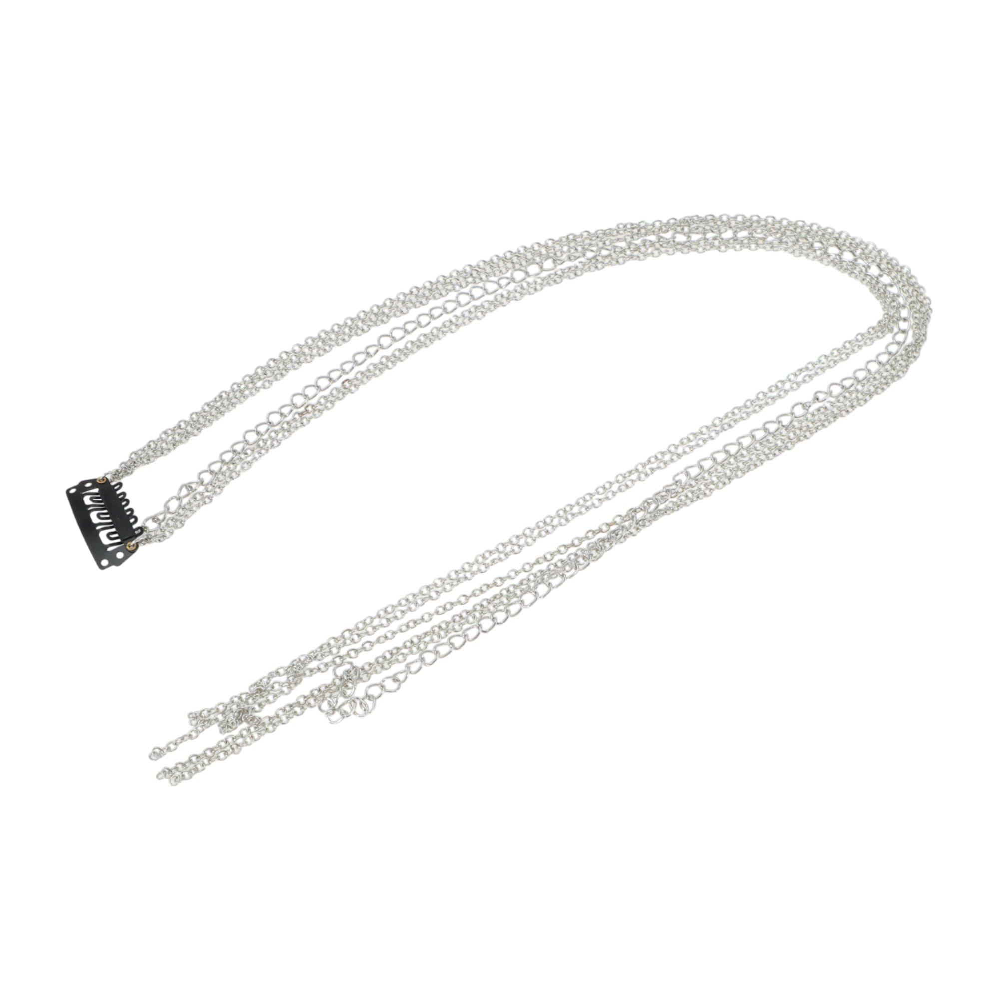 Unique Bargains Vintage Braided Hair Chain Elegant Accessory for Any Occasion White