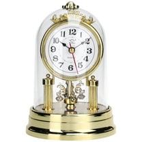 Unique Bargains Vintage Desk Clock Silent Retro Battery Operated Golden