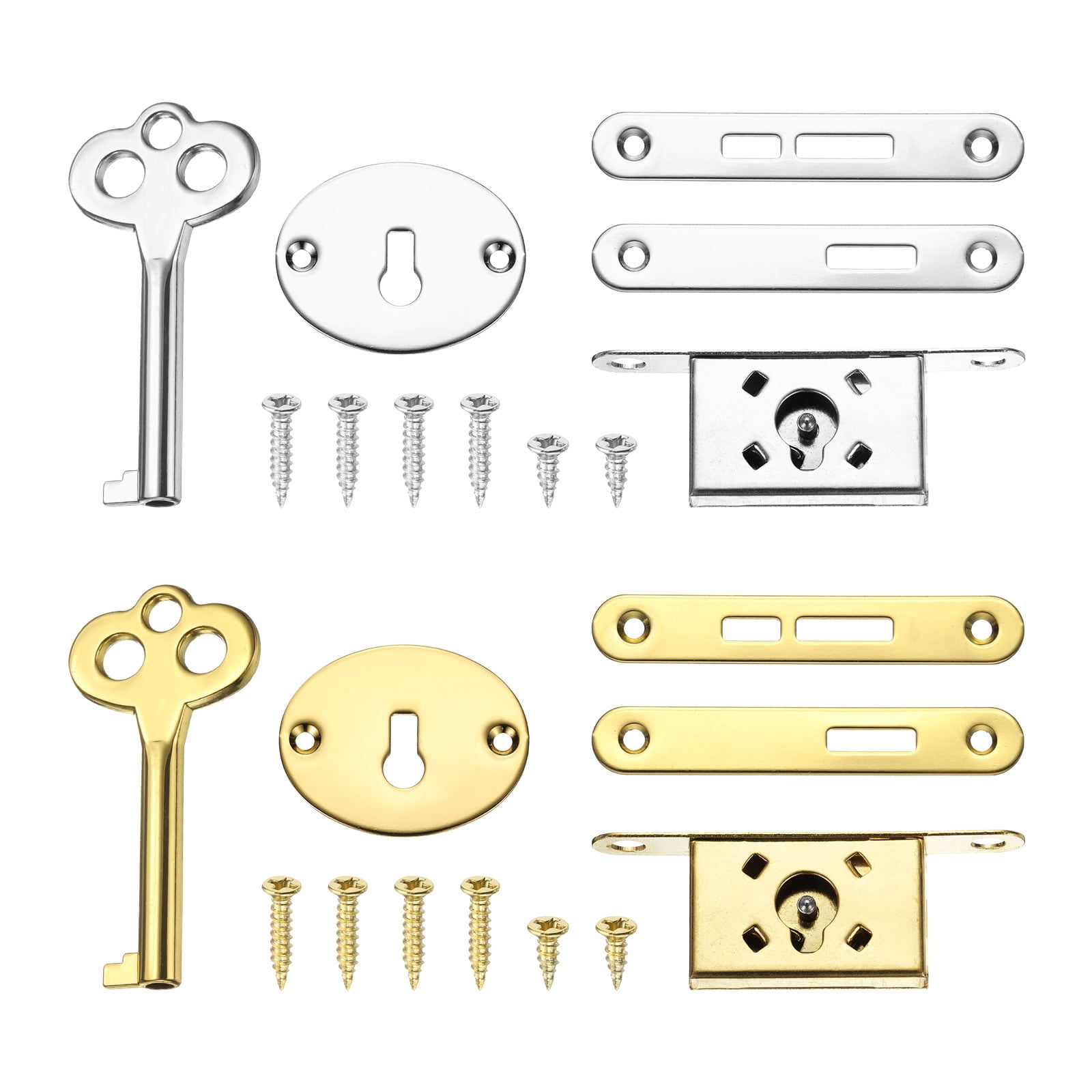 Unique Bargains Vintage Full Mortise Mini Locks Bronze