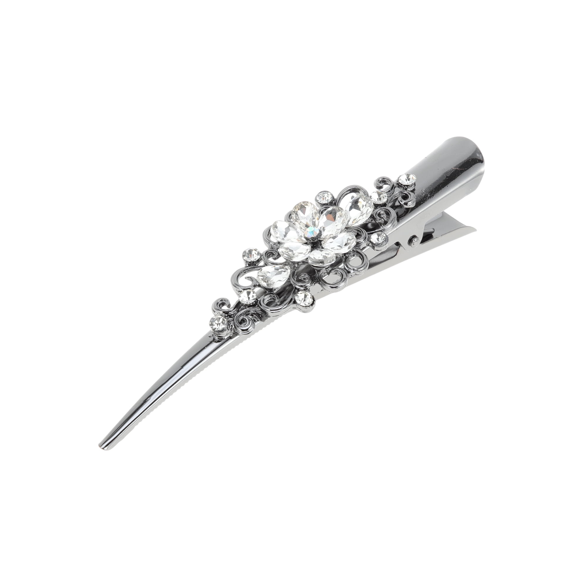 Unique Bargains Vintage Home Use Daily Styling Floral Hair Clips White