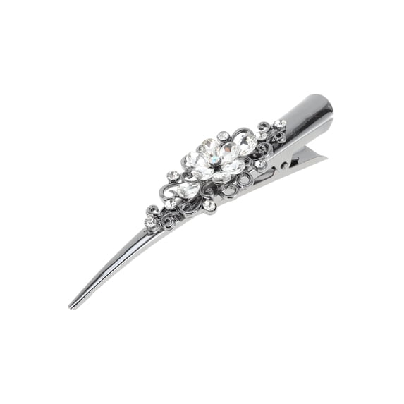 Unique Bargains Vintage Home Use Daily Styling Floral Hair Clips White