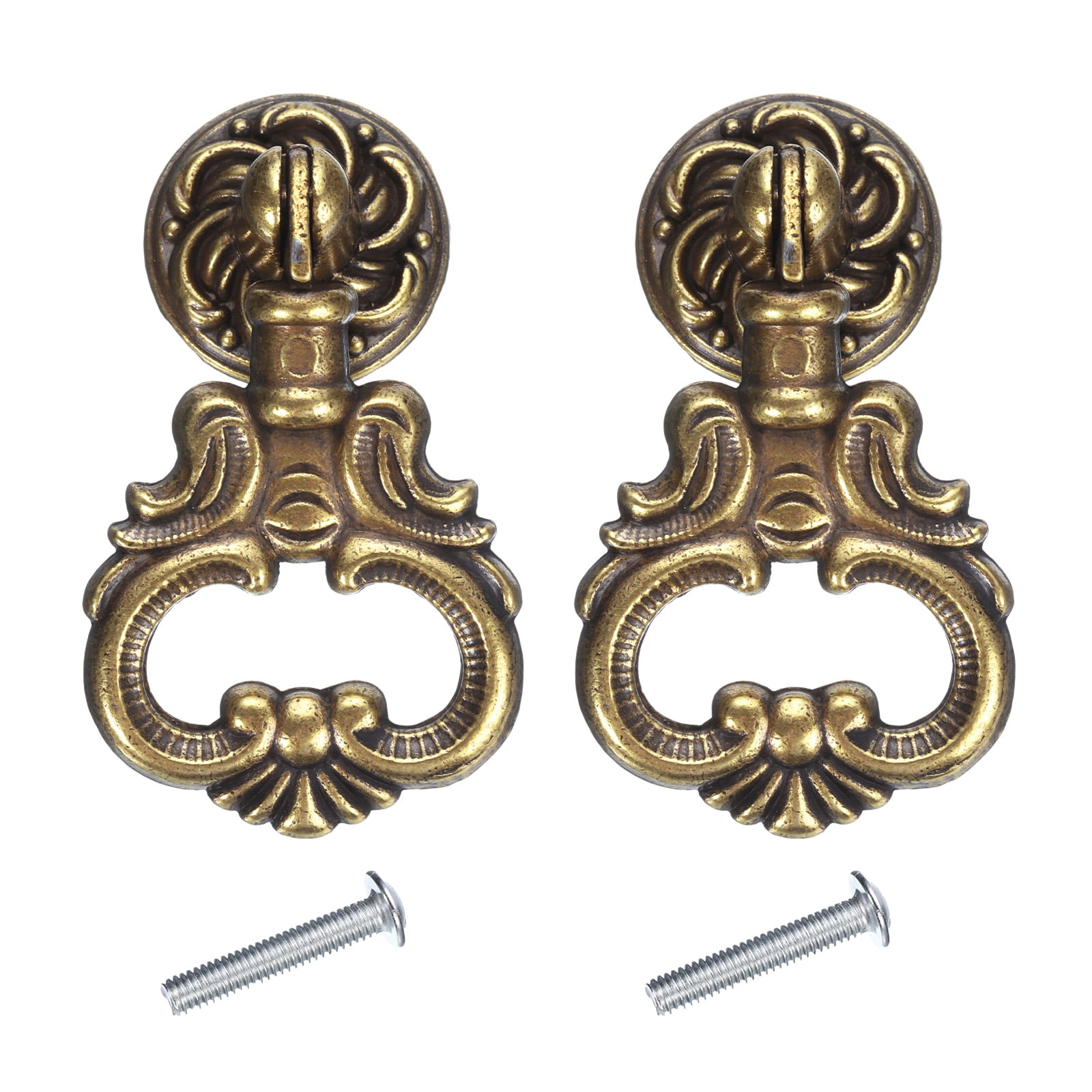Unique Bargains Vintage Pendant Drawer Pulls with Single Mounting Hole for Dresser Drawer