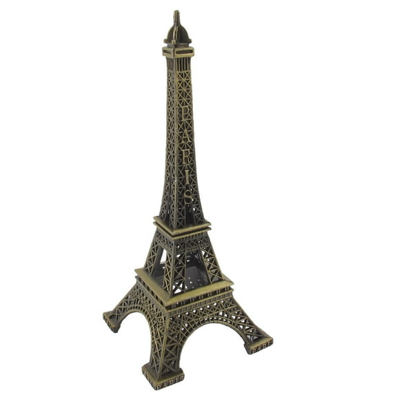 Unique Bargains Vintage Style Metal  Eiffel Tower Statue Model Decor 5.12" High Bronze Tone