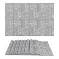 thumbnail image 1 of Unique Bargains Vinyl Placemats for Kitchen Dining Table Wipeable Mat Light Gray 18x12in, 1 of 7