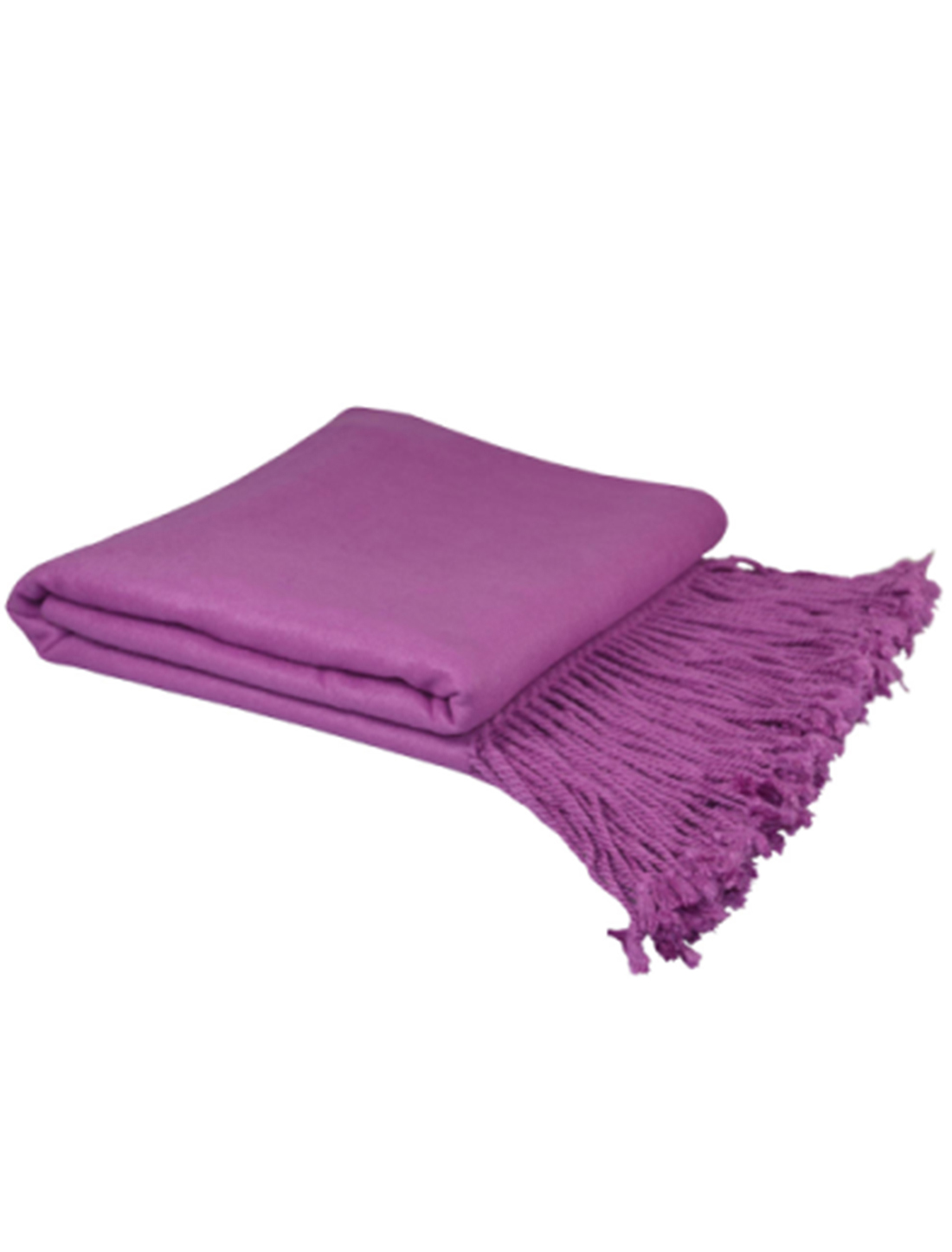 Unique Bargains Viscose Decorative Throw Blanket, 50" x 65" Orchid
