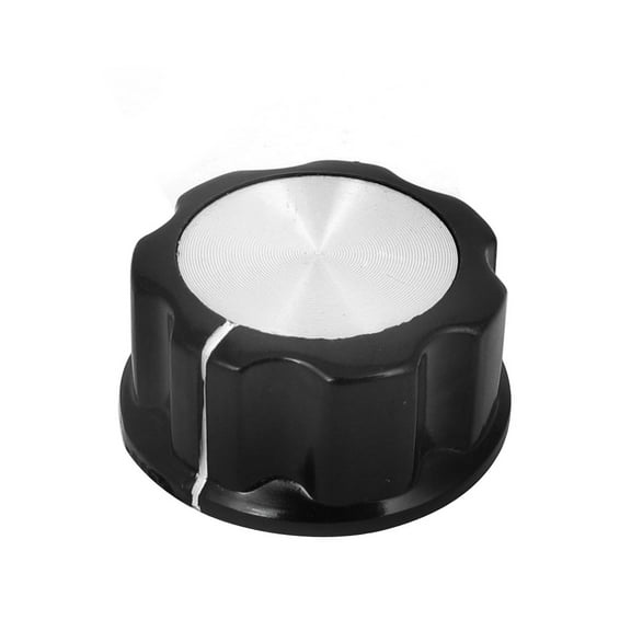 Unique Bargains Volume Control 6mm Shaft Dia Potentiometer Knobs Caps 34mm x 17mm Black