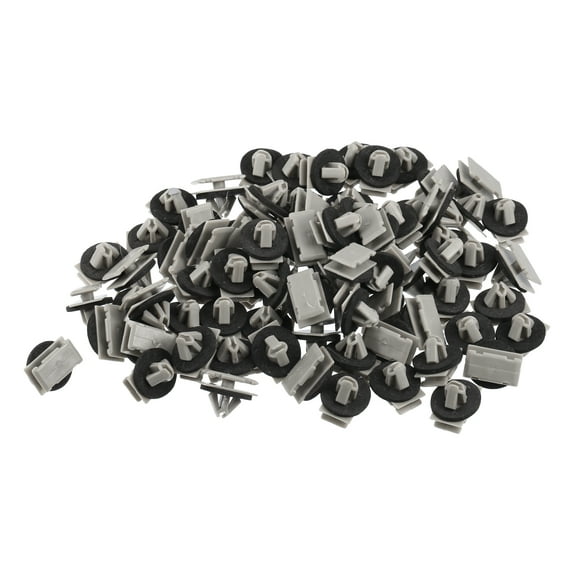 Unique Bargains W Type Trim Clips for Jeep Grand Cherokee 2012-2021 Plastic No.68172491AA Beige 80 Pcs