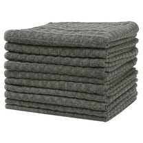 Unique Bargains Waffle Weave Kitchen Cleaning Absorbent Lint Free Dish Kitchen Towels 10pk 10" x 10"