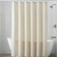 thumbnail image 1 of Unique Bargains Waffle Weave Shower Curtain with Excellent Drape Beige 71"W x 71"L, 1 of 8