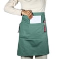 thumbnail image 1 of Unique Bargains Waist Apron Waist Aprons with Pockets Waiter Aprons for Women and Men Light Green 27.56"x19.69", 1 of 6