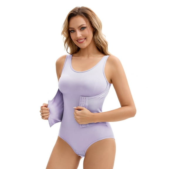 DARING DIVA Waist Cincher Body Shaper Butt Bodysuit S Light Purple