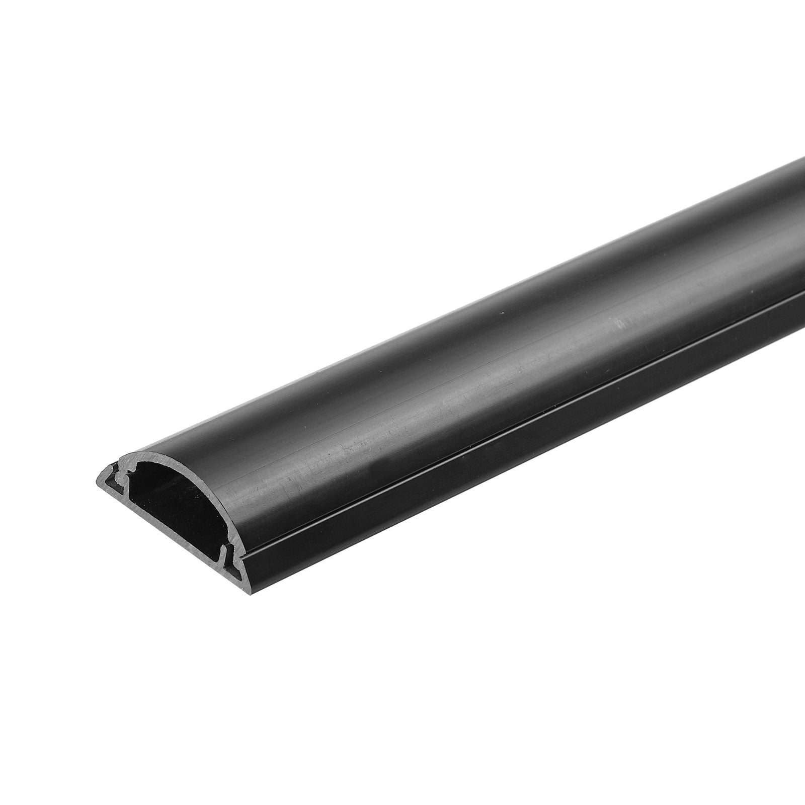 Unique Bargains Wall Cable Raceway Cord Cover Cord Hider Channel Self-Adhesive for TV Wire Black 39"x1.2"x0.4"