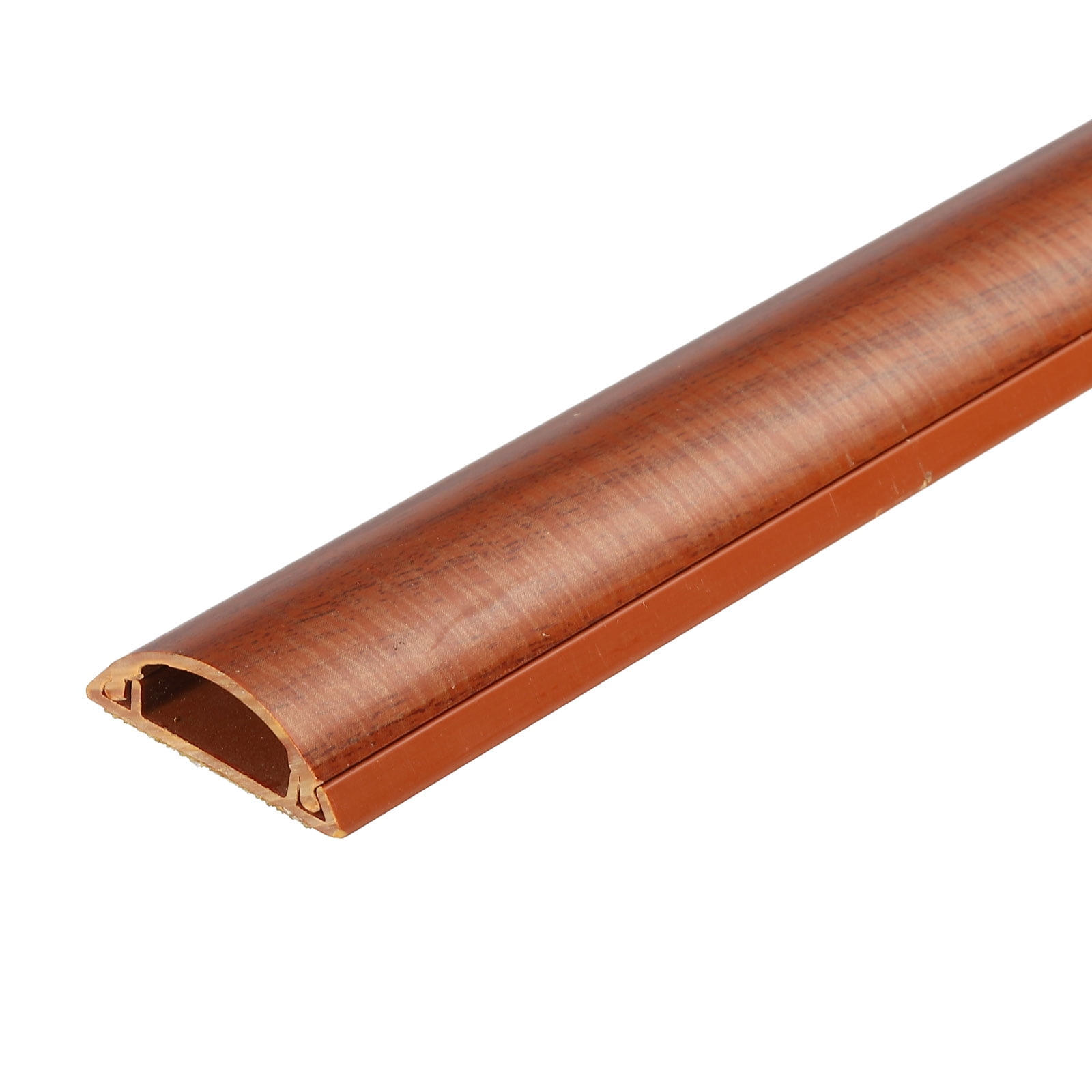 Unique Bargains Wall Cable Raceway Cord Cover Cord Hider Channel Self-Adhesive for TV Wire Dark Brown 39"x1.2"x0.4"