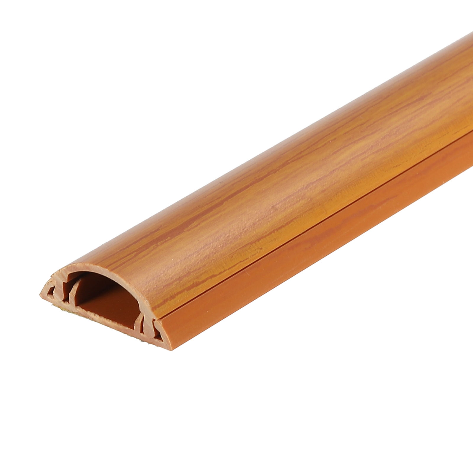 Unique Bargains Wall Cable Raceway Cord Cover Cord Hider Channel Self-Adhesive for TV Wire Light Brown 39"x1"x0.4"