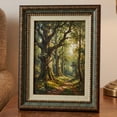 thumbnail image 1 of Unique Bargains Wall Hanging & Tabletop Resin Picture Frame for Display Blue 5" x 7", 1 of 6