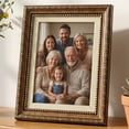 thumbnail image 1 of Unique Bargains Wall Hanging & Tabletop Resin Picture Frame for Display Brown 4" x 6", 1 of 5