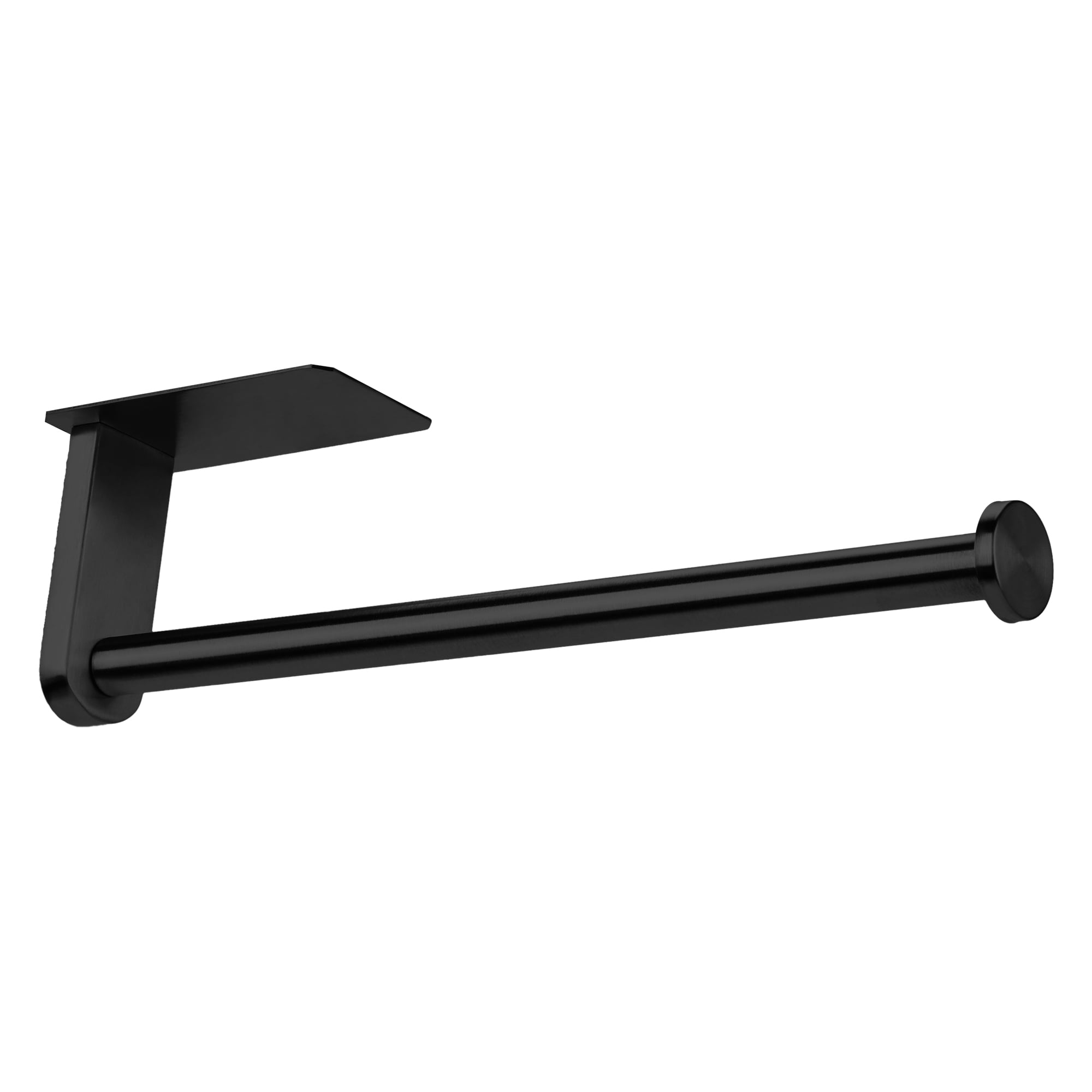 Unique Bargains Wall Mount Metal Rustproof Kitchen Towel Rack Black A 10.6x3.1inch