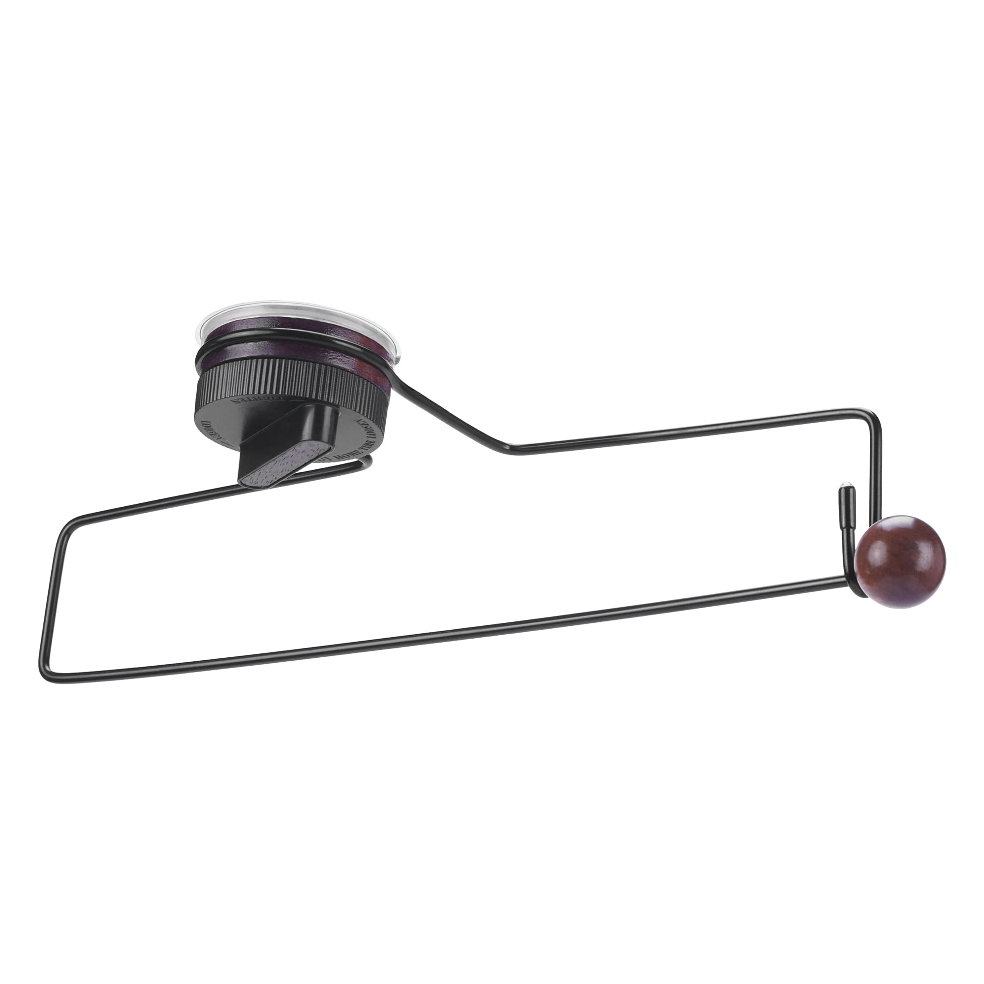 Unique Bargains Wall Mount Paper Towel Holder Rustproof Towel Rack Black 12.6x2.4inch