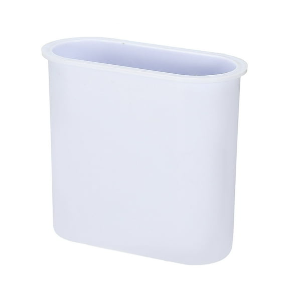 Unique Bargains Wall Mount Toothbrush Holder Stand for Bathroom White 4.65"x2.13"x4.25" Self Adhesive Tooth Brush Holder