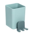 thumbnail image 1 of Unique Bargains Wall Mounted Toothbrush Holders Toothbrush Holder Organizers Wall Mounted Toothbrush Storage Blue, 1 of 7