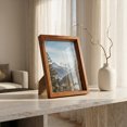 thumbnail image 1 of Unique Bargains Wall Mounting and Tabletop Display Photo Frame Walnut Color 5" x 7", 1 of 5