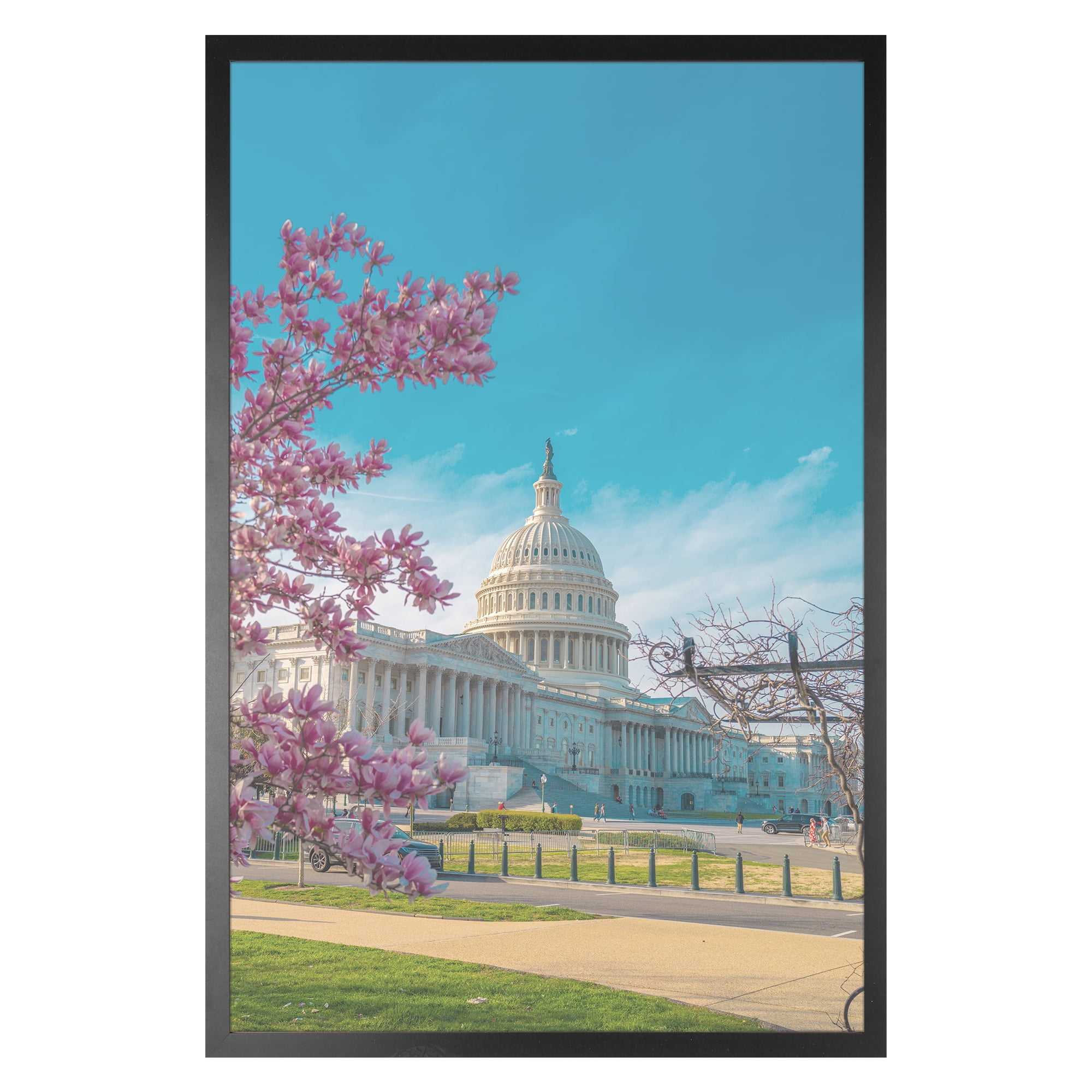 Unique Bargains Wall Picture Frame for Photo and Poster Art Photo Frame Black 16x24